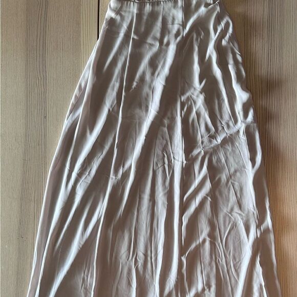 Show Me your Mumu Lauren Tie Maxi in Dove Grey Chiffon - Size Small - Picture 4 of 9